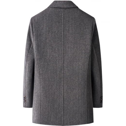 MONTAGUT double-sided cashmere coat for middle-aged and elderly men winter casual warm woolen daddy mid-length coat khaki S 165/84A