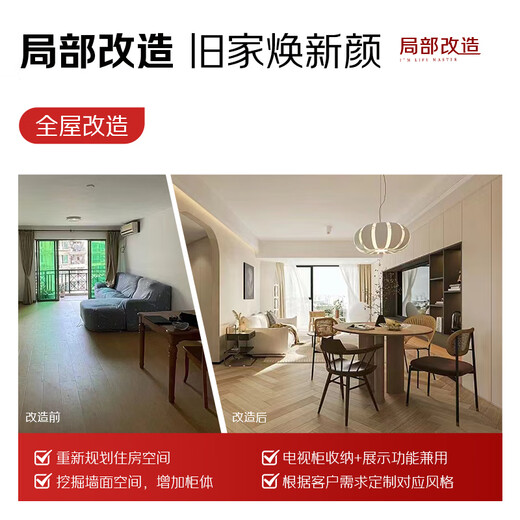 Jingdong Life Home Partial Renovation Reservation Fee Whole House Renovation Life Home Bathroom Renovation Home Improvement Wall Renovation