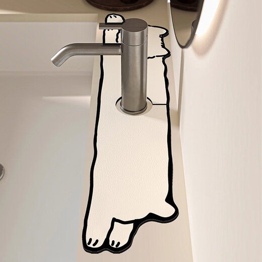 Slow talk kitchen countertop faucet drain mat bathroom waterproof anti-slip water-absorbent oil-proof easy to clean special mat 10*61cm