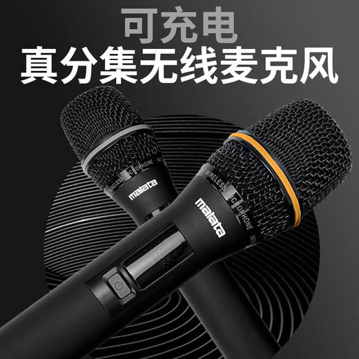 Malata M+9866A Feitian third generation square dance audio high-power subwoofer portable outdoor karaoke trolley speaker professional stage equipment karaoke sound card live broadcast all-in-one machine M+9866A Feitian third generation (400W) built-in sound card + rechargeable microphone * 2 free gift pack