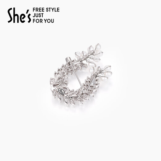 She s Qianzi's new autumn and winter product Van Gogh's wheat ear high-end women's brooch pearl corsage birthday gift for girlfriend