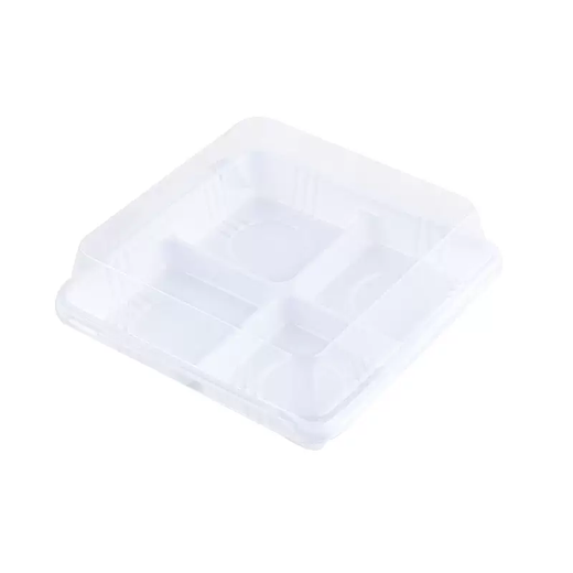 Yusenyi Pork Floss and Becks Packaging Box Snow Mei Niang Egg Yolk Crisp Puffs 1234 Pieces Mochi Box Disposable Packing Box Orange Red 100 Pieces