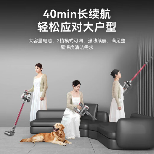 Royalstar Wireless Home Vacuum Cleaner Light Display Dust Large Suction Handheld Vacuum Cleaner Pet Suction Cat Hair Lightweight Long Battery Life Carpet