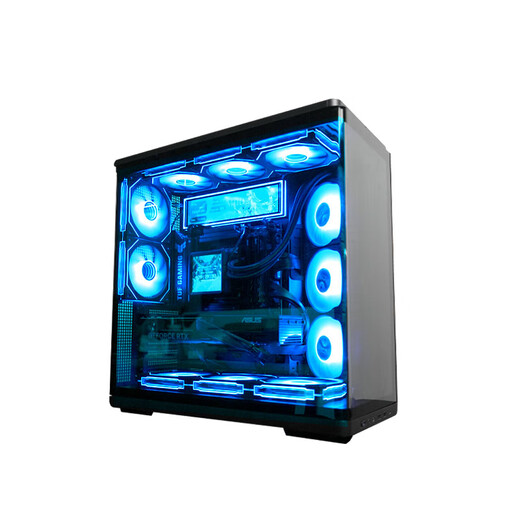 ASUS family bucket amd complete machine 9800X3D host 5060/5060ti/5070ti host 9600X sea view room assembly computer chassis with screen e-sports game computer DIY beauty version R7 9800X3D+5070 Tianxuan丨32G Delta Operation/Valorant/Eternal Tribulation/Chicken