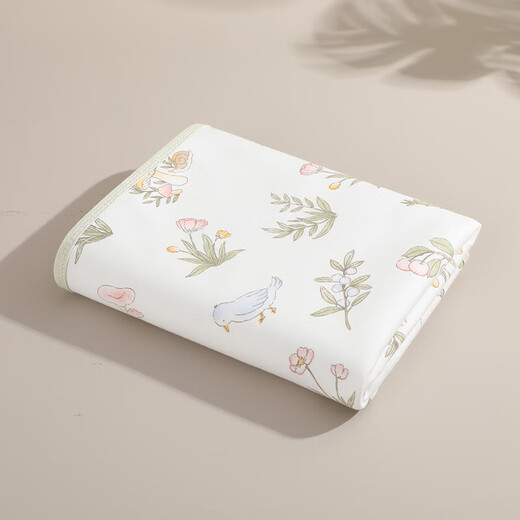 Diaper pad for baby, waterproof, breathable, washable, large size, summer type A baby sheet, diaper mattress, aunt 0125-Sleeping Bear, type A, white background 90*120cm 1