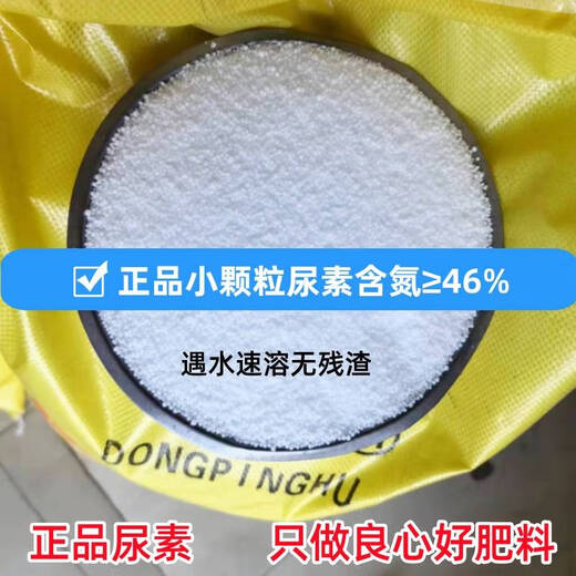 Small granular urea fertilizer, vegetable nitrogen fertilizer, flower growing vegetable fertilizer, fruit and vegetable fertilizer, plant potted agricultural general purpose, genuine small granular urea containing 46 nitrogen (instantly soluble in water) 900g bag, plants grow like crazy, great value + measuring spoon