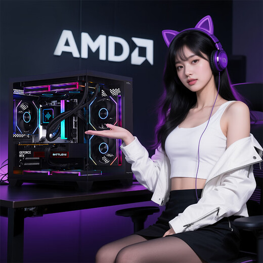 AMD Ryzen 5 9600X/9500F host complete machine/RTX5060Ti/RX7650GRE/RTX5070/RTX5060 graphics card desktop computer host DIY assembly machine R5 9600X+16G+512G丨One set