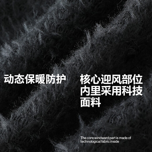 MBO Polartec Alpha Men's Autumn and Winter Dynamic Warm Windproof Cycling Jacket C580 Lightweight Black L