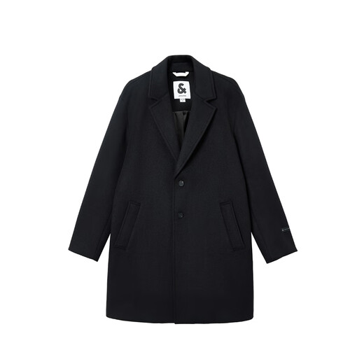 JACK&JONES Men's Autumn and Winter Loose Button Placke Fashion Versatile Trendy Woolen Coat Warm Style 225427033