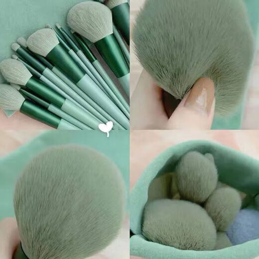 13 pieces makeup brush set for beginners, loose powder eye shadow, lip concealer, cheek base, soft hair beauty makeup brush, 13 pieces latte color opp 13 pieces latte color opp