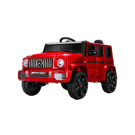Guardian Laoren Mercedes-Benz Big G baby electric car four-wheel remote control car child off-road stroller baby toy car can sit on people Happy Toy __ white four-wheel drive + flash wheel + Chaowei 7A battery + leather seat + default drive type 1