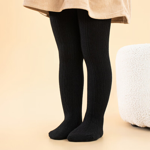 Zi Jiafu Baby Socks Autumn and Winter Girls Leggings Autumn and Winter Outerwear Thin Velvet Baby Girls Twist Pattern Children's Pantyhose Red One Size S0-12 Months