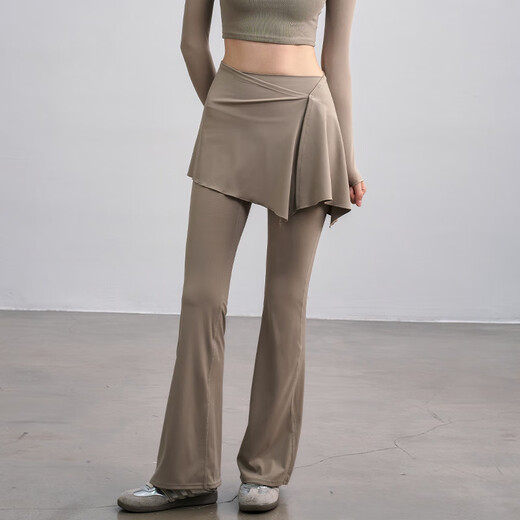 ACKDCS high-end yoga pants for women to wear as outerwear, nude, breathable, slim fitness trousers, professional Pilates training trousers