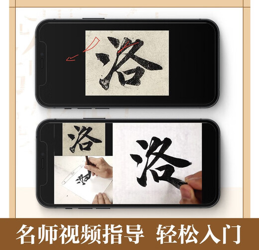 Huaxia Wanjuan brush inscriptions close-up copying calligraphy card entry enlarged version Zhao Mengfu's running script Luo Shen Fu Adult beginners' hobbies Zhao Mengfu's running script soft pen copying calligraphy