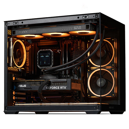 ASUS ROG family bucket 14600KF/RTX5060Ti RTX5070 computer host live broadcast e-sports Delta game design rendering desktop assembly complete machine DIY assembly machine with two 14600KF+RTX5060Ti