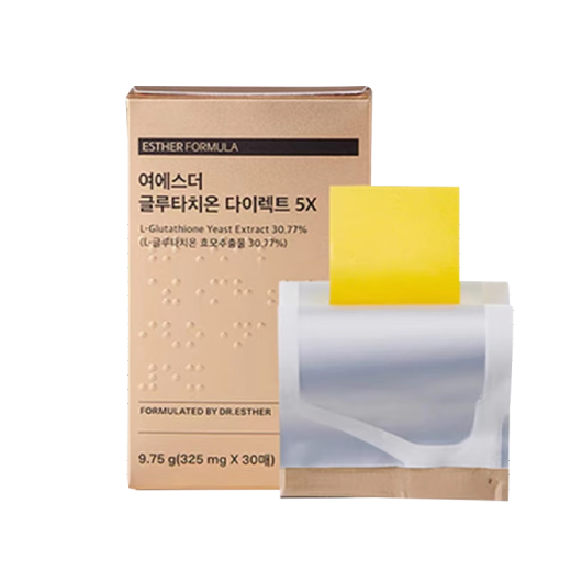Korea direct mail ESTHERFORMULA Esther glutathione oral patch skin management 30 tablets yellow 1 box 30 tablets