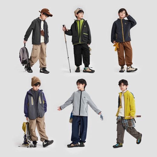 Zuoxi Boys' Polar Fleece Jacket 2025 New Children's Autumn and Winter Clothes Boy's Warm Fleece Top Navy Blue 160