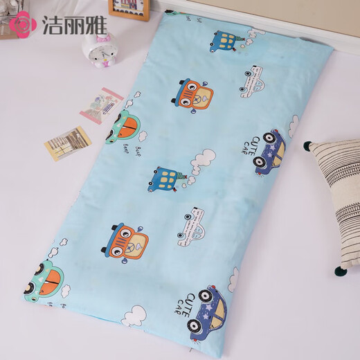 Customized kindergarten quilt cover, cotton children's mattress cover, mattress cover, cartoon baby pad, quilt cover, single quilt, pink Peggy cushion cover 100cm * 56cm