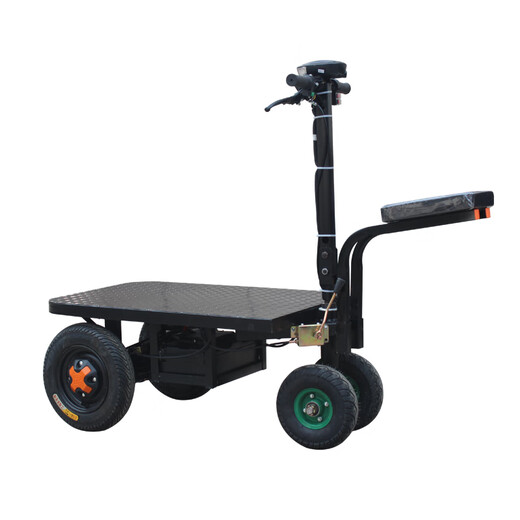 Others: Reverse Riding Donkey Folding Electric Flatbed Truck, Warehouse Cargo Turnover Vehicle, Construction Site Decoration Battery Truck, Multi-Function, Hand-Push Small Flatbed Truck (Non-Disc Brake/No Mechanical Variation) No Batteries 11