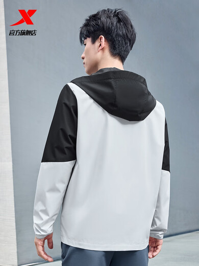 Sanqihu water-repellent top autumn and winter new men's jacket training suit outdoor cycling suit double-layer windbreaker sportswear 0106 regular-true black-classic and simple S S