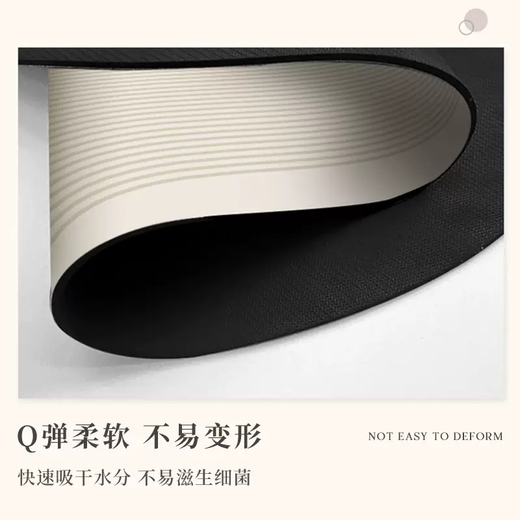 Yusenyi Bathroom Water-Absorbing Algae Anti-Cartoon Anti-slip Strong Silicon Cute Mud Doorway Dressing Room Falling Foot Mat Array (Oval) 80x120cm (Home Surprise Style)
