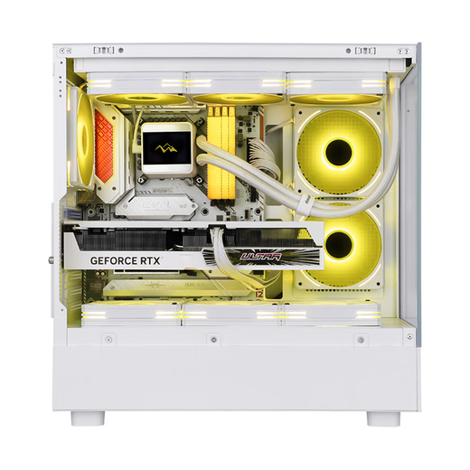 Colorful Family Bucket 24 periods interest-free RTX 5070Ti/RTX 5060Ti host 14600KF assembled computer host DIY e-sports game Delta mobile host with nine 14600KF丨RTX5060Ti丨Pure white luxury