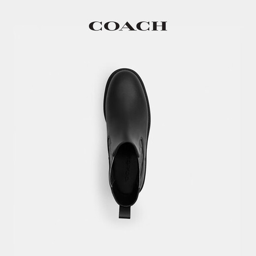 COACH Exclusive Direct Drop Women's Shoes Classic Logo Presbyopia LUCY Chelsea Boots Low Boots Versatile Light Luxury Gift Black 37.5