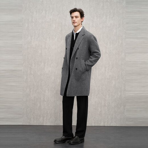 EMZ Ordos wool-containing men's woolen coat jacket warm autumn and winter new business casual commuting