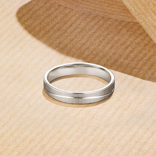Saturday Fu PT950 platinum ring Love never stops simple plain ring couple ring single female ring size 11 about 3.82g