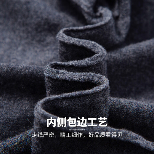 Hodo 100% wool high-end warm wool sweater for men, thin round neck sweater, skin-friendly inner layering shirt