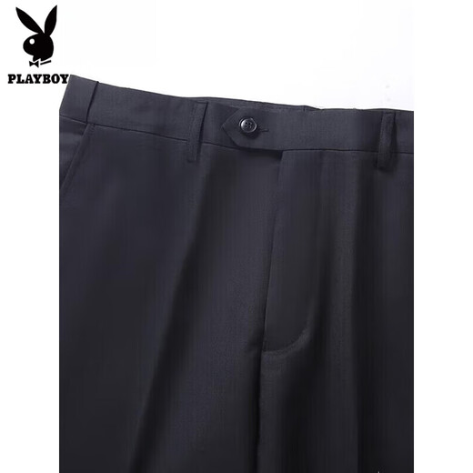 Playboy Worsted 100% Pure Wool Suit Men's High-end Suit Middle-aged Men's Business Formal Wear Light Luxury Wedding Dress 1001 Shangqing Suit + Pants Size Message 48 175/B