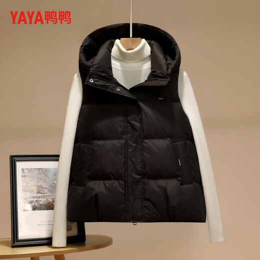 YAYA (YAYA) Down Vest Women's Outerwear Autumn and Winter New Couple Men's and Women's Same Style Hooded Vest Vest Down Jacket Parent-Child Jacket
