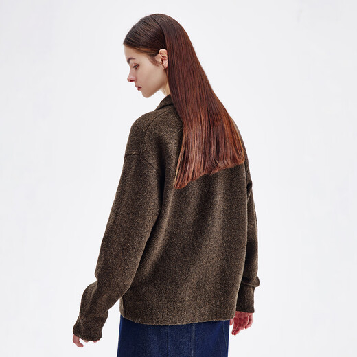 NVG YOUNG Italian small sailing wool knitted cardigan jacket for men and women casual loose lapel sweater skin-friendly bottoming shirt