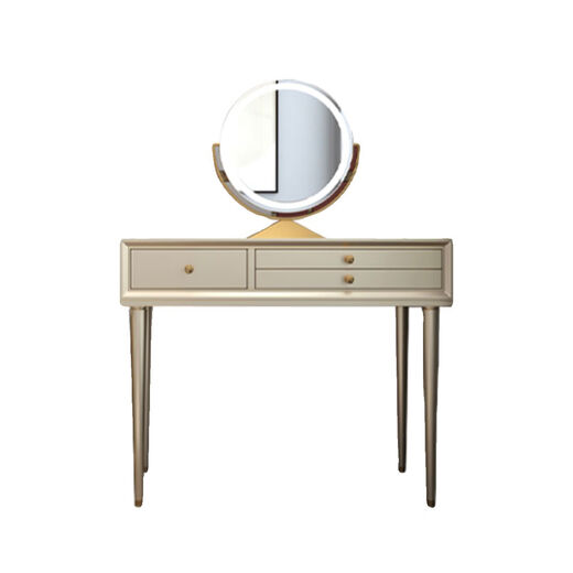 Solid wood dressing table bedroom bedside dressing table small apartment dressing cabinet bedside special light luxury dressing table with mirror dressing table + stool 90*42*80 without mirror door installation cherry wood