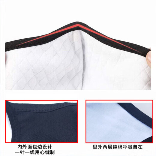 Pure cotton mask washable autumn and winter outdoor cycling dustproof and warm men and women trendy style black internet celebrity cloth mask 2 pack black pure cotton (autumn and winter style)