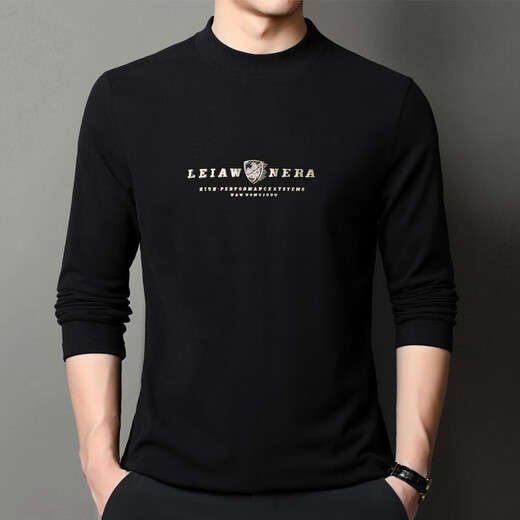 
SEPTWOLVES long-sleeved T-shirt men's half-high neck spring and autumn double-sided velvet underwear 6218 white 2XL 180/120/54