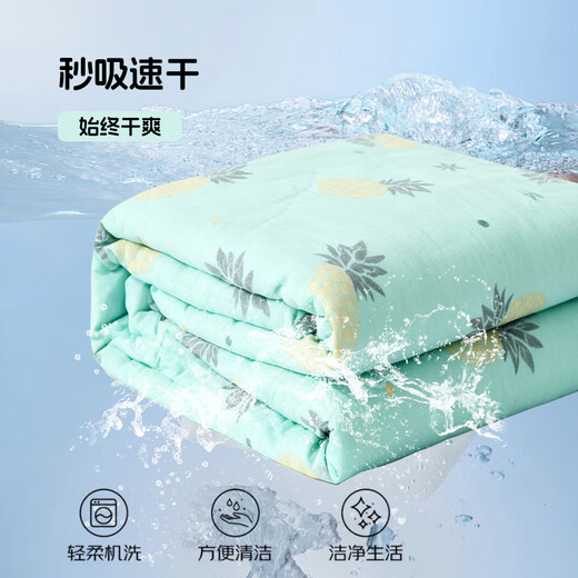 JIEBO maternal and infant category A 100% Xinjiang long-staple cotton six-layer gauze towel quilt gauze blanket baby blanket quilt 80*100cm