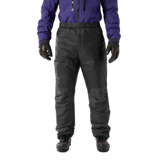 ARC TERYX New Year's Gift Nuclei Logo Embroidery Solid Color Anti-wear Warm Down Pants/Cotton Pants Men's Black Black/Black L