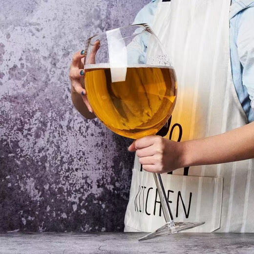 Internet celebrity large beer mug wedding toast goblet creative spoof large capacity wine glass giant extra large hero cup extra large red wine glass height 38CM 3500ML