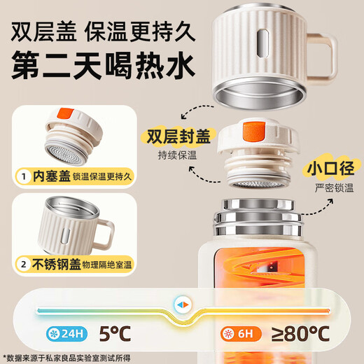 Private high quality thermos cup for men and women with large capacity and good looks 316L stainless steel student water cup new 2025 top ten brands