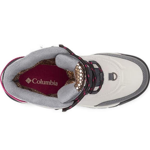 哥伦比亚（Columbia）女士雪地靴防水保暖防滑户外靴高筒系带滑雪靴 Grey 36