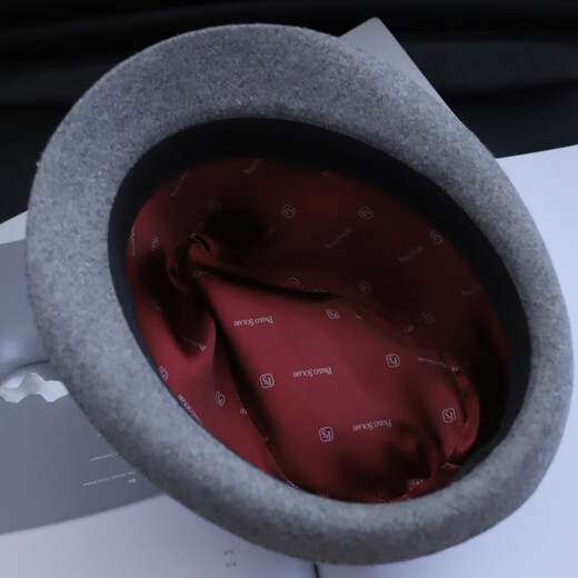 Lee dprre hat men's autumn and winter British jazz hat young and middle-aged men's retro hat casual gentleman outdoor hat trend light gray regular M (56-58cm) adjustable