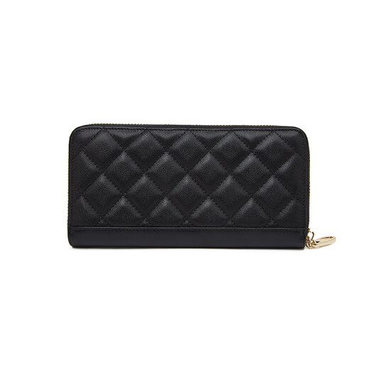 Old lady's first-layer cowhide wallet, large capacity, long coin card holder, wallet holder, clutch bag, light luxury birthday gift