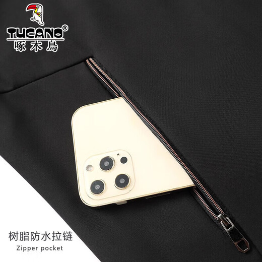 Woodpecker (TUCANO) Jacket Men's 2025 Autumn New Casual Stand Collar Jacket Men's Middle-aged and Elderly Dad Solid Color Top Navy Blue 3XL