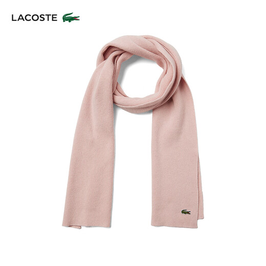 LACOSTE French crocodile same style 25 autumn new wool scarf and knitted hat gift box | RB5385 ADY/light pink