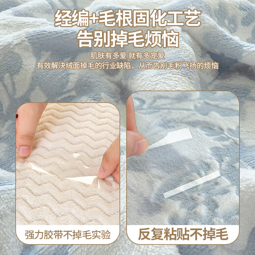 Jingxi Milk Velvet Quilt Winter Winter Milk Velvet Blanket Three Layers Thickened Office Nap Blanket Shawl Cotton Carving Three-layer Blanket-Butterfly-Coffee Carved Milk Velvet Locks in Temperature and Cold Protection Refuses to Shed 180cm*200cm Blanket Applicable Scenarios Shawl Sofa Blanket