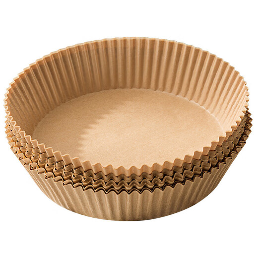 He Jiagong air fryer special paper household baking thickened oil-absorbing pad paper silicone baking pan pot oven food paper bowl large thickened square * 100 sheets (3-6L fried