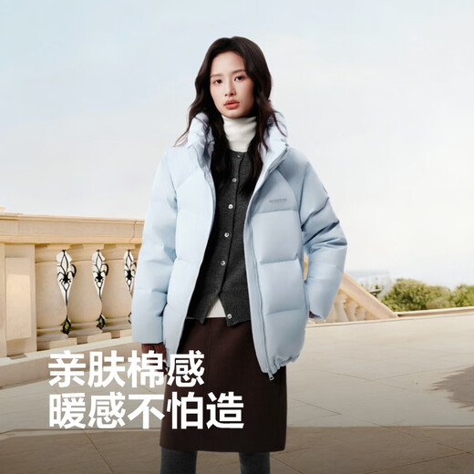 Bosideng 25 years winter down jacket 90 velvet women's slim short casual thickened hooded casual all-match jacket