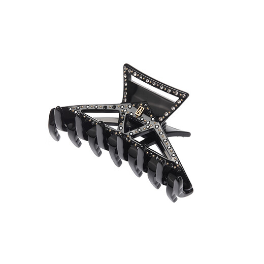 ALEXANDRE DE PARIS 2025 Autumn and Winter New Pyramid Series Medium Clip Elegant and Capable Shark Clip Personalized Hair Accessories N Black