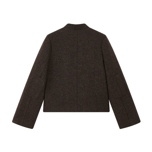 ELLE KIDS Wool Wool Jacket Retro Old Money Style Autumn and Winter Girls Classic Fashion Stand-up Collar Fitted Comfortable Top